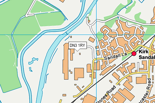 DN3 1RY map - OS VectorMap District (Ordnance Survey)