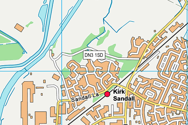 DN3 1SD map - OS VectorMap District (Ordnance Survey)