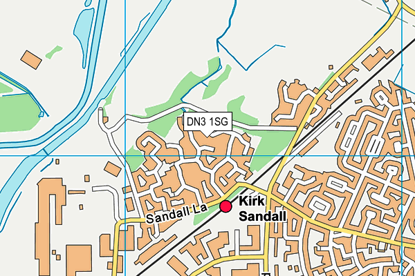 DN3 1SG map - OS VectorMap District (Ordnance Survey)