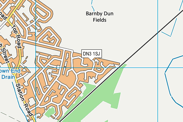 DN3 1SJ map - OS VectorMap District (Ordnance Survey)