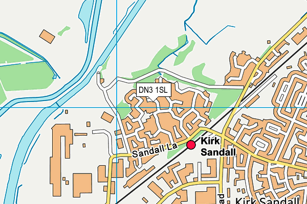 DN3 1SL map - OS VectorMap District (Ordnance Survey)