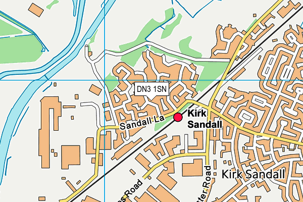 DN3 1SN map - OS VectorMap District (Ordnance Survey)