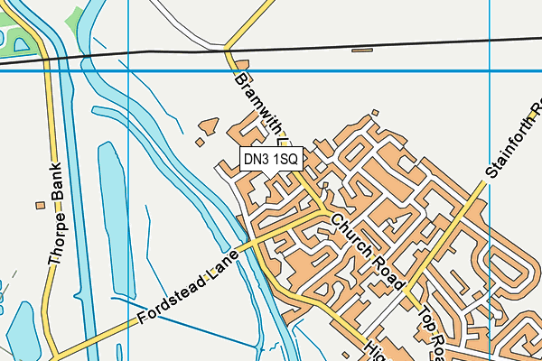 DN3 1SQ map - OS VectorMap District (Ordnance Survey)
