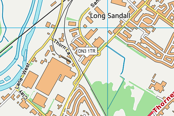 DN3 1TR map - OS VectorMap District (Ordnance Survey)