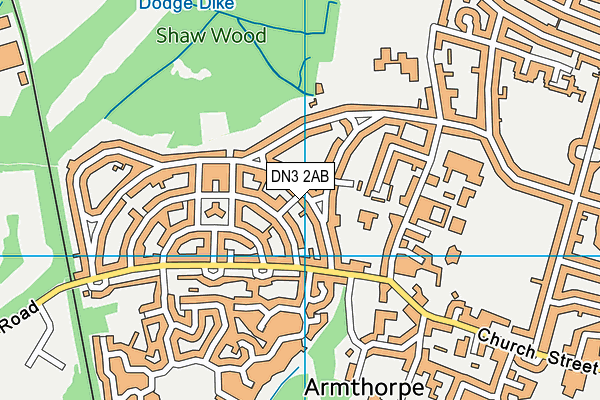DN3 2AB map - OS VectorMap District (Ordnance Survey)