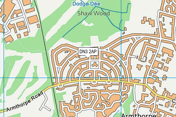 DN3 2AP map - OS VectorMap District (Ordnance Survey)