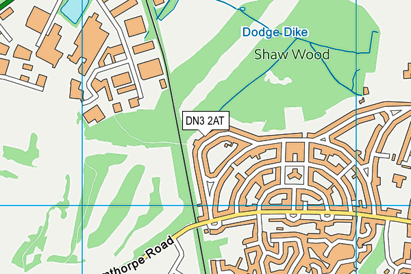 DN3 2AT map - OS VectorMap District (Ordnance Survey)