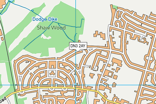 DN3 2AY map - OS VectorMap District (Ordnance Survey)