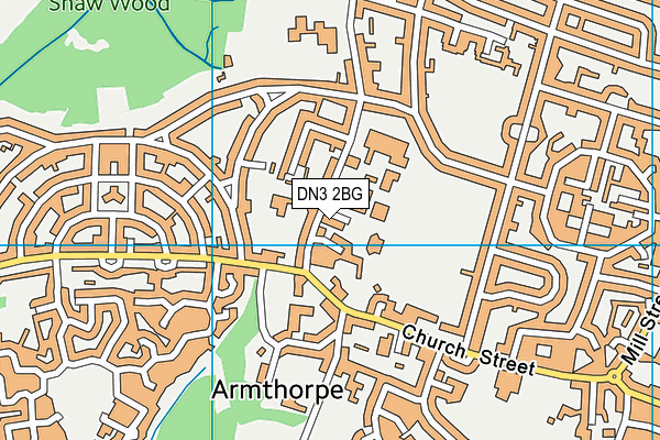 DN3 2BG map - OS VectorMap District (Ordnance Survey)