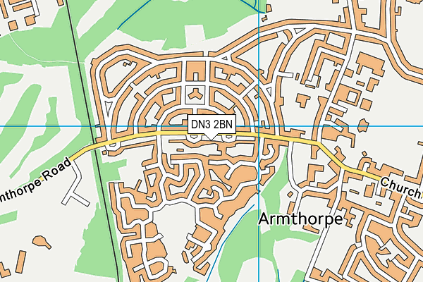DN3 2BN map - OS VectorMap District (Ordnance Survey)