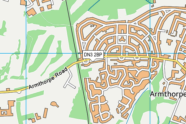 DN3 2BP map - OS VectorMap District (Ordnance Survey)