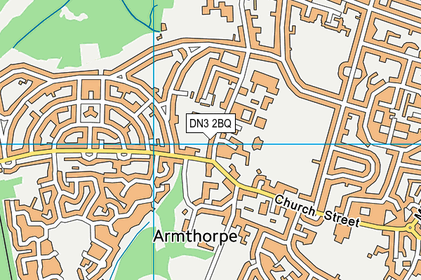 DN3 2BQ map - OS VectorMap District (Ordnance Survey)