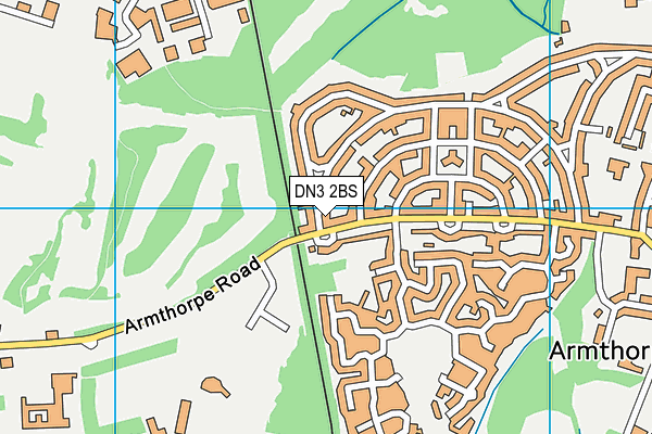 DN3 2BS map - OS VectorMap District (Ordnance Survey)