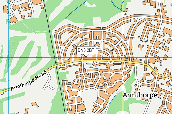 DN3 2BT map - OS VectorMap District (Ordnance Survey)