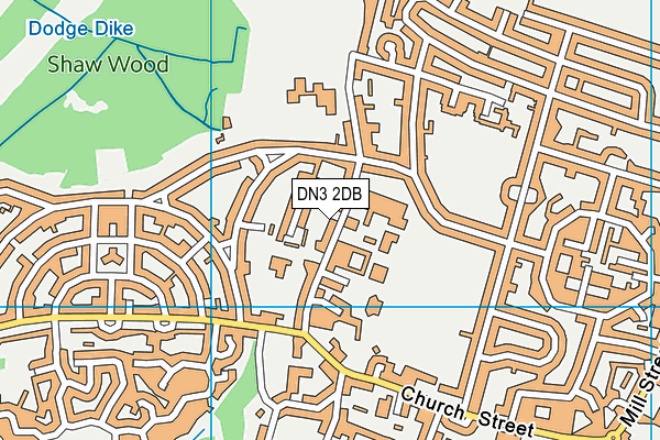DN3 2DB map - OS VectorMap District (Ordnance Survey)