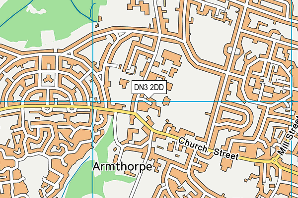 DN3 2DD map - OS VectorMap District (Ordnance Survey)