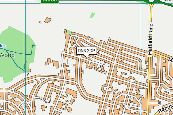 DN3 2DP map - OS VectorMap District (Ordnance Survey)