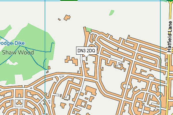 DN3 2DQ map - OS VectorMap District (Ordnance Survey)