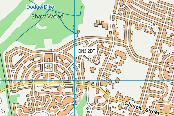 DN3 2DT map - OS VectorMap District (Ordnance Survey)