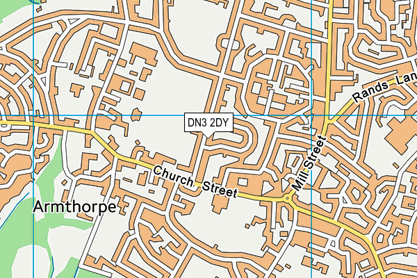 DN3 2DY map - OS VectorMap District (Ordnance Survey)