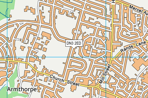 DN3 2ED map - OS VectorMap District (Ordnance Survey)