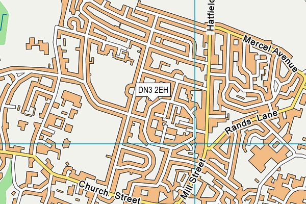 DN3 2EH map - OS VectorMap District (Ordnance Survey)