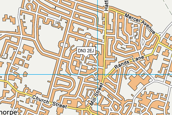 DN3 2EJ map - OS VectorMap District (Ordnance Survey)