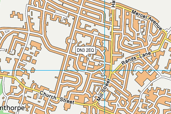 DN3 2EQ map - OS VectorMap District (Ordnance Survey)