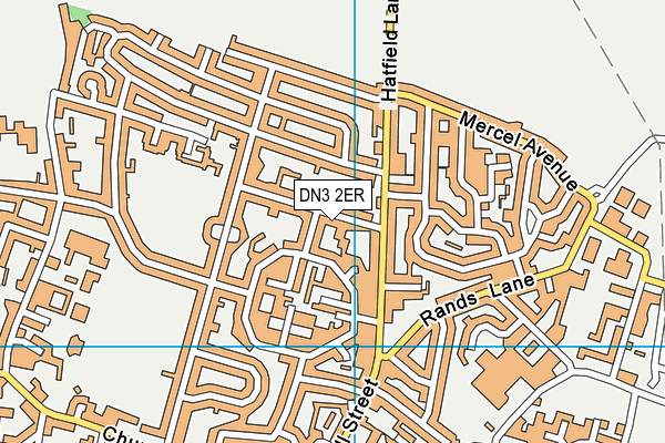 DN3 2ER map - OS VectorMap District (Ordnance Survey)
