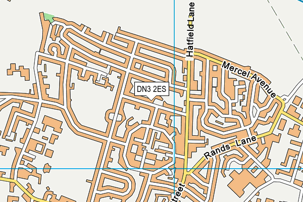 DN3 2ES map - OS VectorMap District (Ordnance Survey)