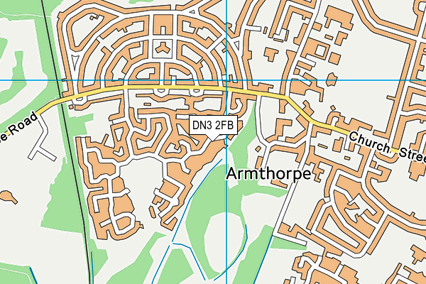DN3 2FB map - OS VectorMap District (Ordnance Survey)