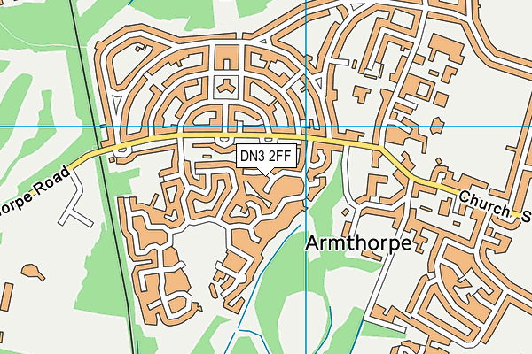 DN3 2FF map - OS VectorMap District (Ordnance Survey)