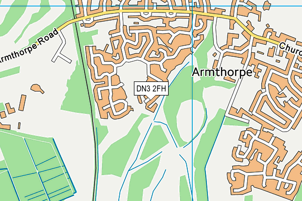 DN3 2FH map - OS VectorMap District (Ordnance Survey)