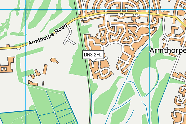 DN3 2FL map - OS VectorMap District (Ordnance Survey)