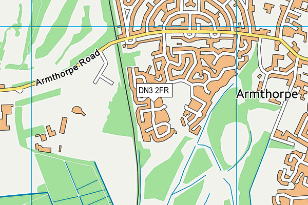 DN3 2FR map - OS VectorMap District (Ordnance Survey)