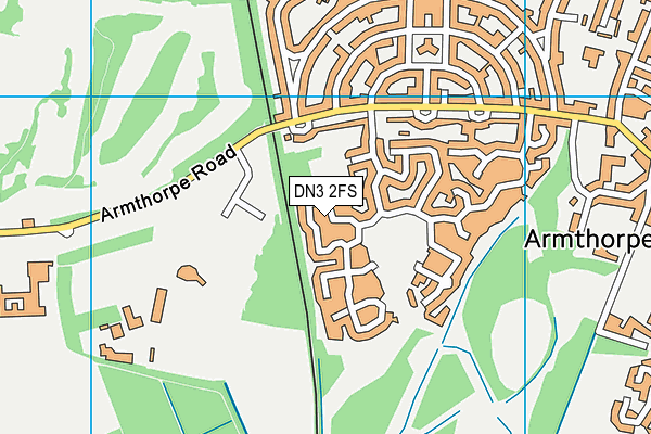 DN3 2FS map - OS VectorMap District (Ordnance Survey)