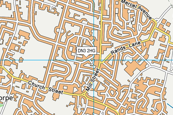 DN3 2HG map - OS VectorMap District (Ordnance Survey)