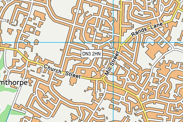 DN3 2HN map - OS VectorMap District (Ordnance Survey)