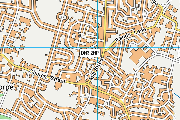 DN3 2HP map - OS VectorMap District (Ordnance Survey)