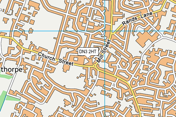DN3 2HT map - OS VectorMap District (Ordnance Survey)