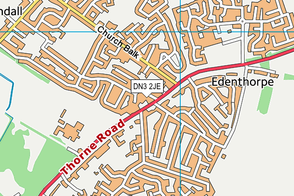 DN3 2JE map - OS VectorMap District (Ordnance Survey)