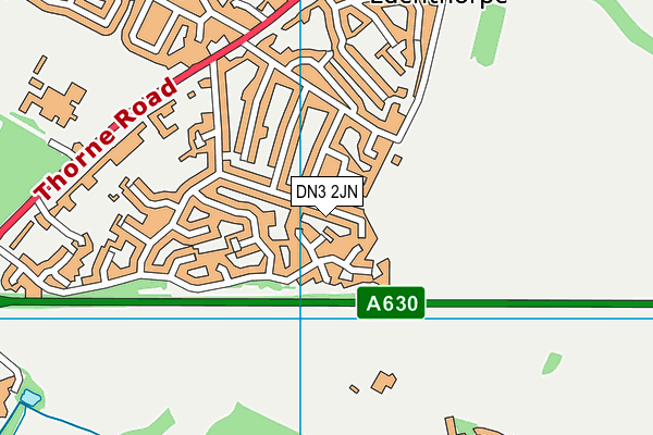 DN3 2JN map - OS VectorMap District (Ordnance Survey)