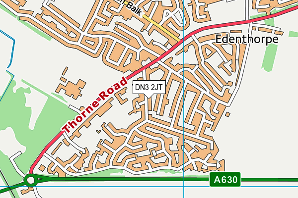 DN3 2JT map - OS VectorMap District (Ordnance Survey)