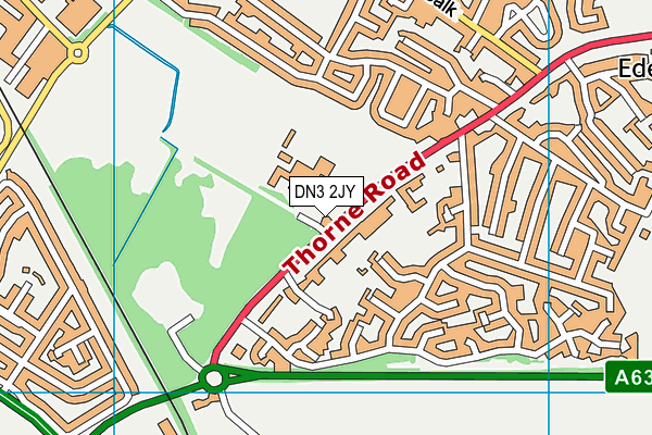 DN3 2JY map - OS VectorMap District (Ordnance Survey)