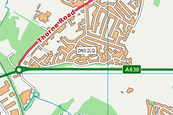 DN3 2LQ map - OS VectorMap District (Ordnance Survey)