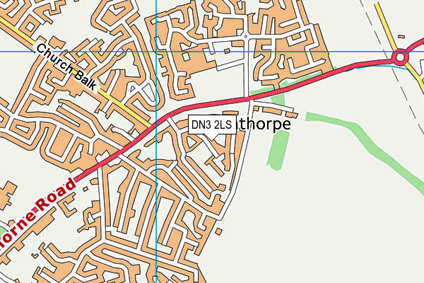 Edenthorpe Hall Primary Academy map (DN3 2LS) - OS VectorMap District (Ordnance Survey)