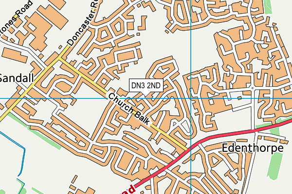 DN3 2ND map - OS VectorMap District (Ordnance Survey)