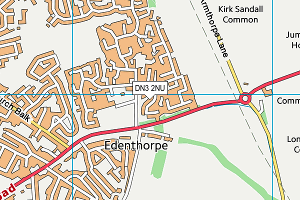 DN3 2NU map - OS VectorMap District (Ordnance Survey)