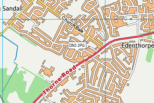 DN3 2PG map - OS VectorMap District (Ordnance Survey)