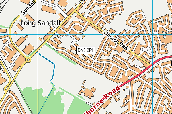 DN3 2PH map - OS VectorMap District (Ordnance Survey)